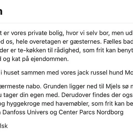 Privatunterkunft Bogebjerggard Nordborg Kommune