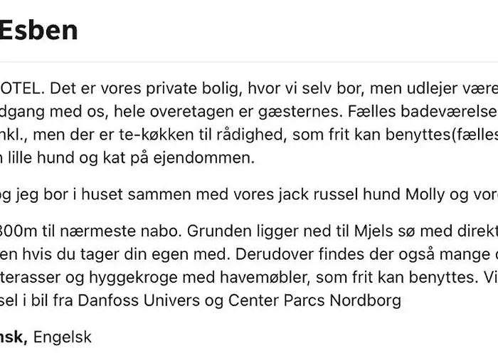 Δωμάτια σε οικογενειακή κατοικία Bogebjerggard Nordborg